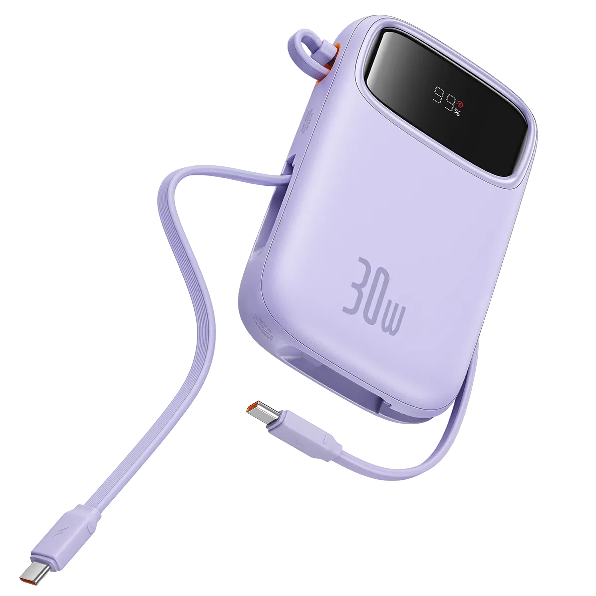 俐奈 Q电2 数显快充移动电源 双C线版 10000mAh 30W