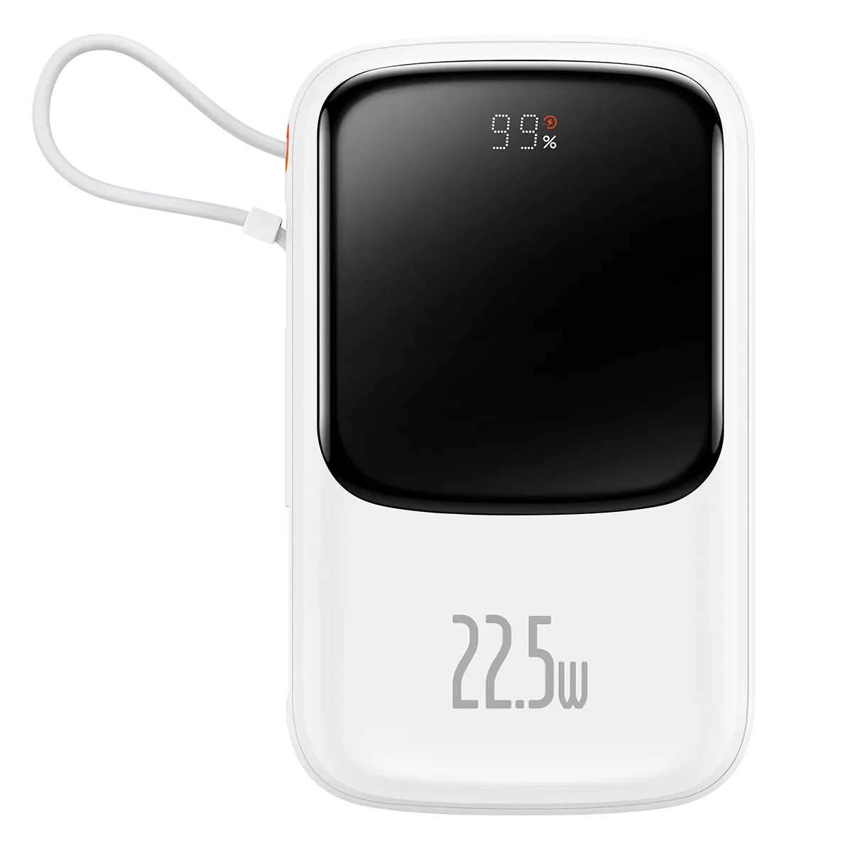 Q电Pro带线数显快充移动电源10000mAh 20W iP版/ 22.5W Type-C版