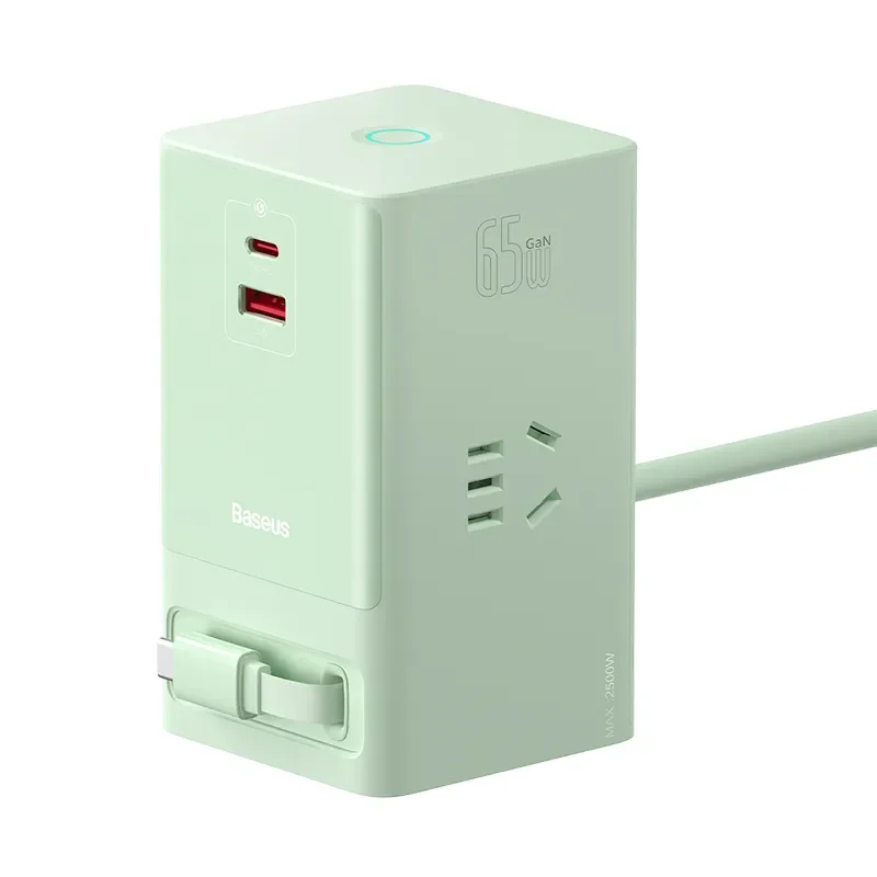 俐奈 灵睿系列 数字式插线板 3AC+1U+1C+拉伸线C 65W（智能版）