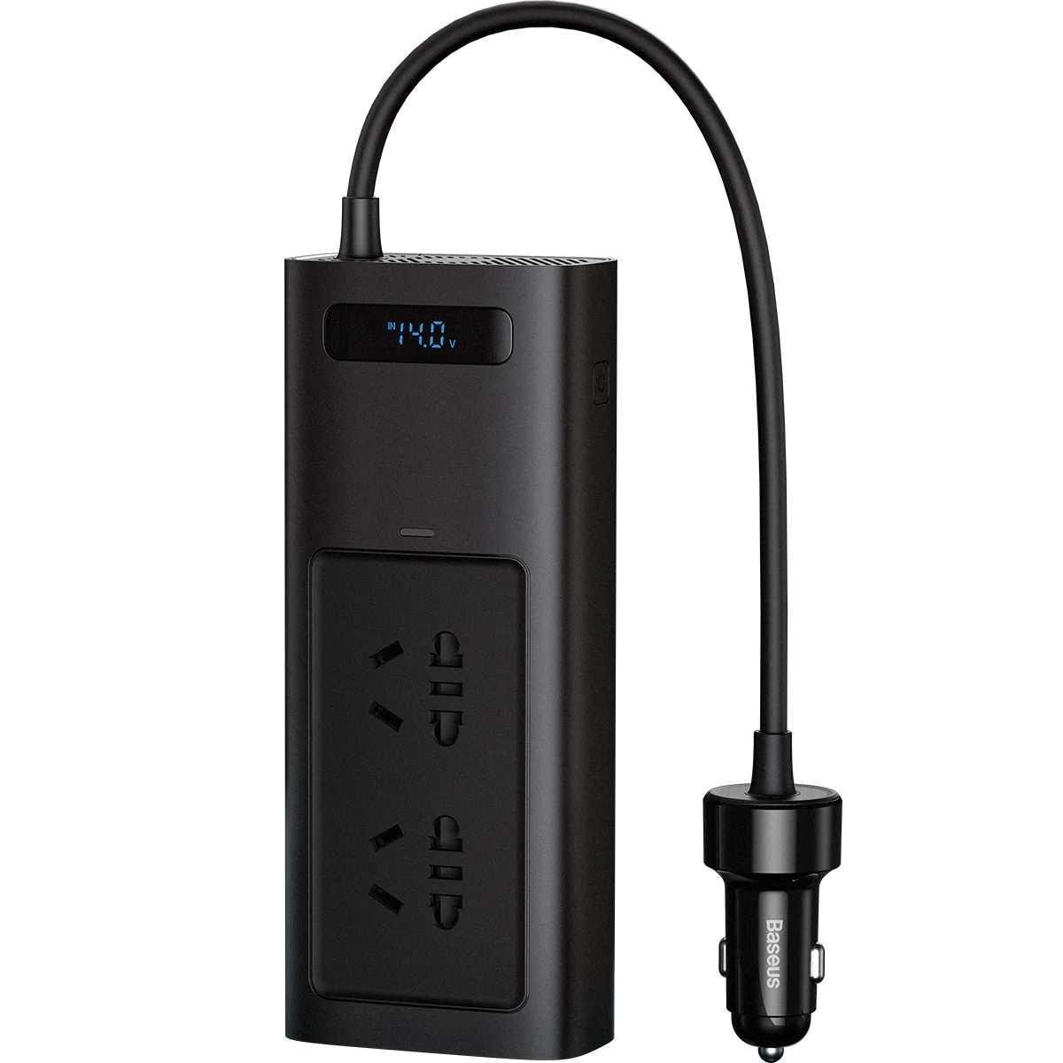 倍益充车载逆变器Pro版 150W（220V 中欧规）黑色