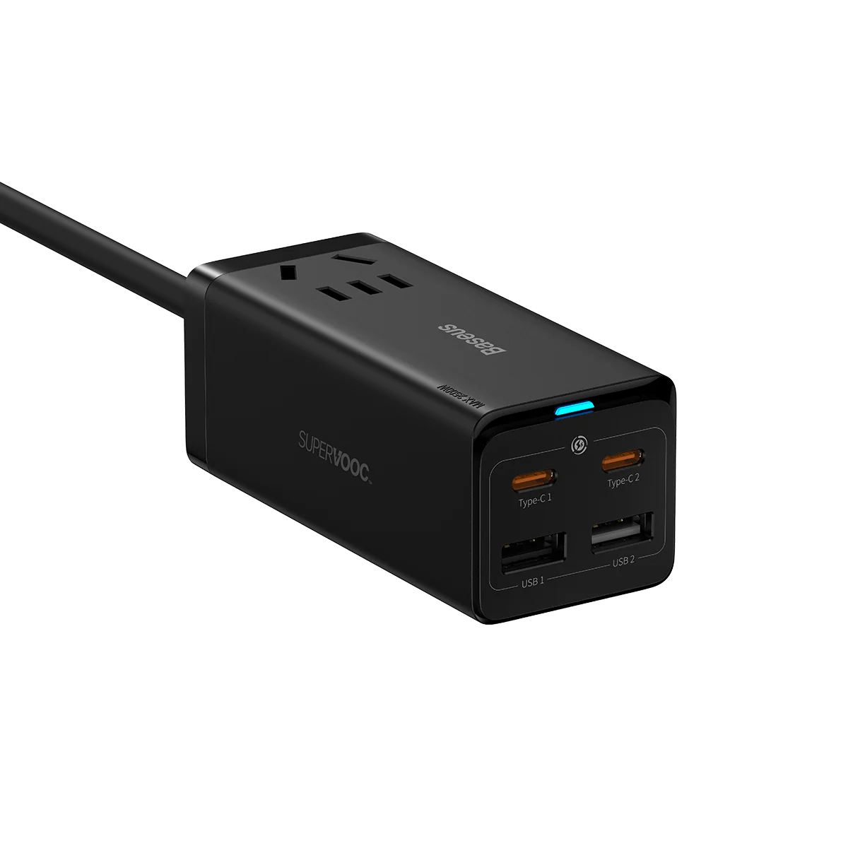 GaN3 Pro氮化镓桌面快充插线板 AC+2U+2C 65W SUPERVOOC版