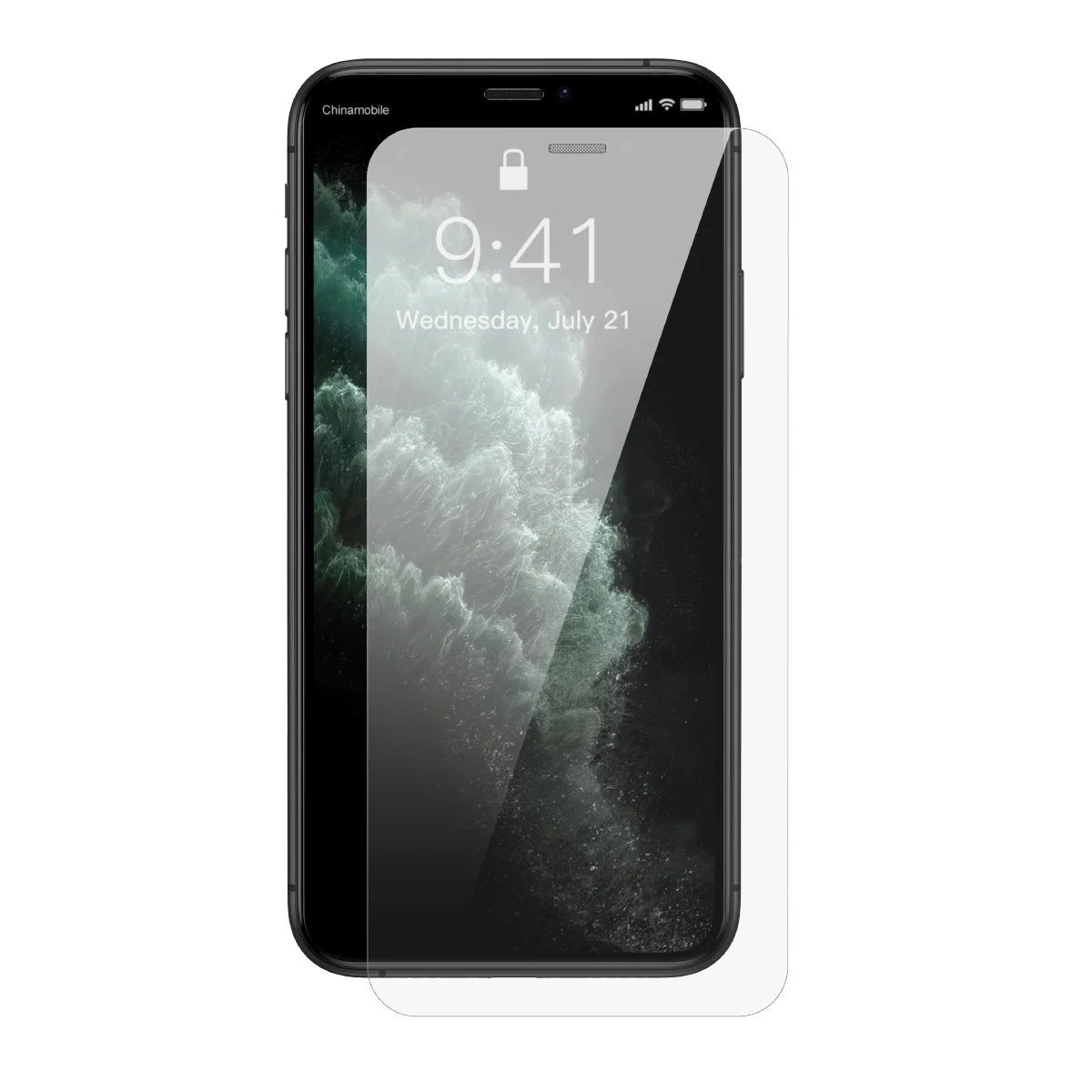 0.3mm全玻璃晶瓷钢化膜For iPX /iP11系列(蜂窝防尘)