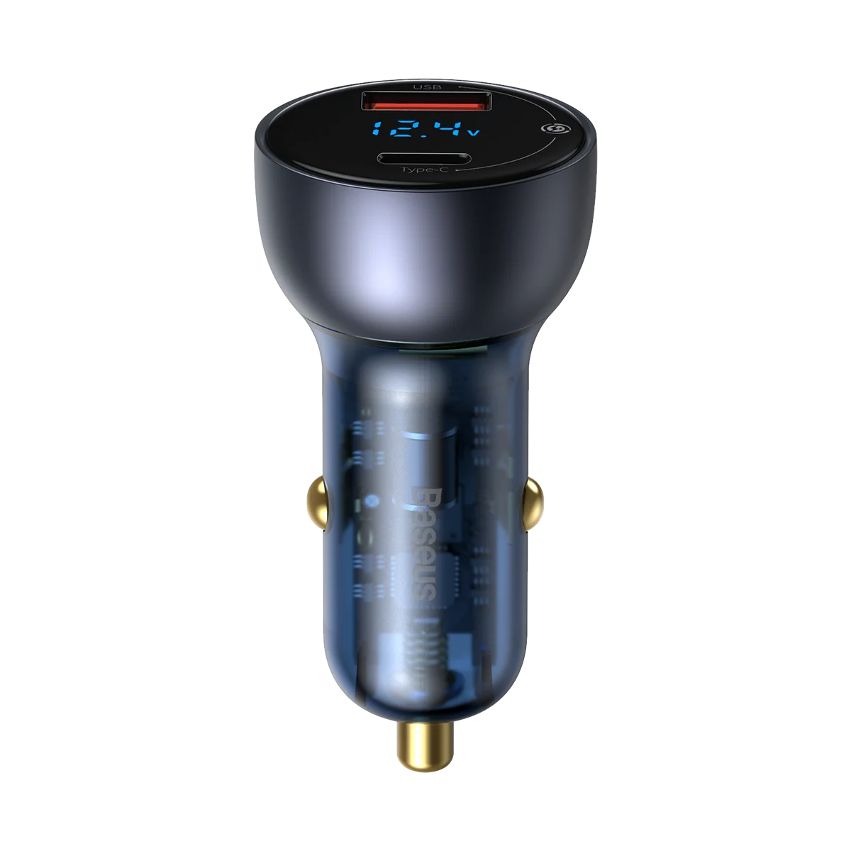 酷显 金属数显双路QC+PPS快充车载充电器 C+U 65W 套装