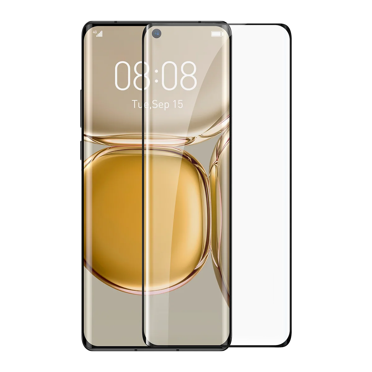 0.25mm全屏曲面全胶钢化膜 For 华为P50 Pro (单片装)
