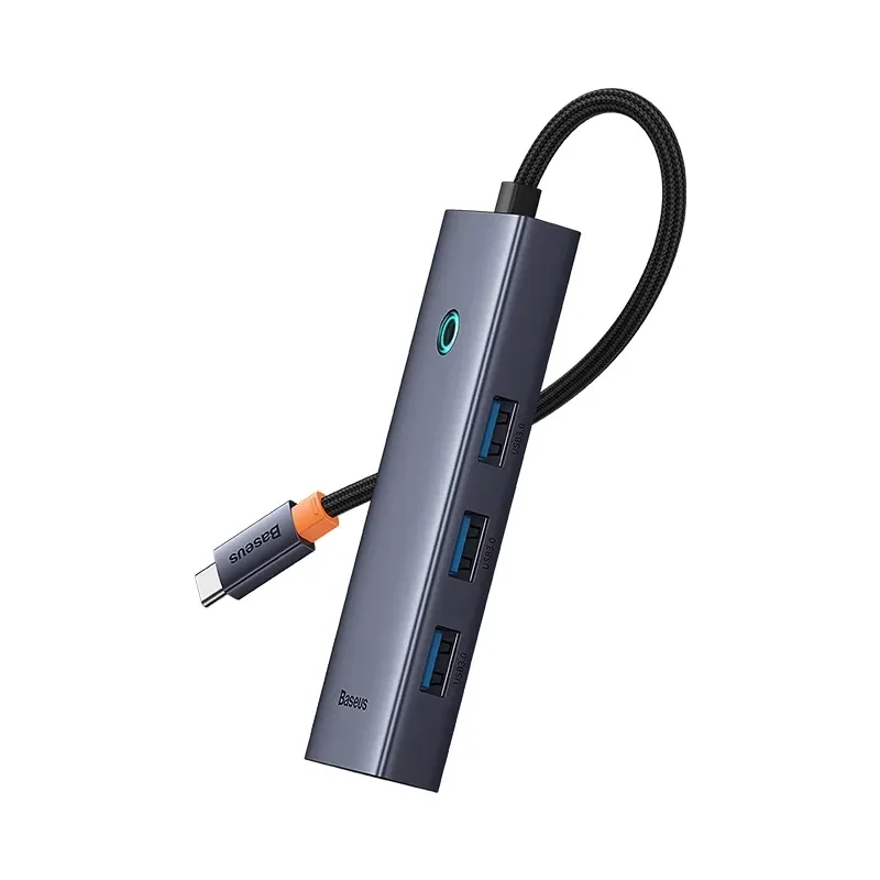 【俐奈质选版 】 超享系列 五合一 HUB扩展坞 深空灰(Type-C to HDMI4K@30Hz*1+USB 3.0*3+PD*1)